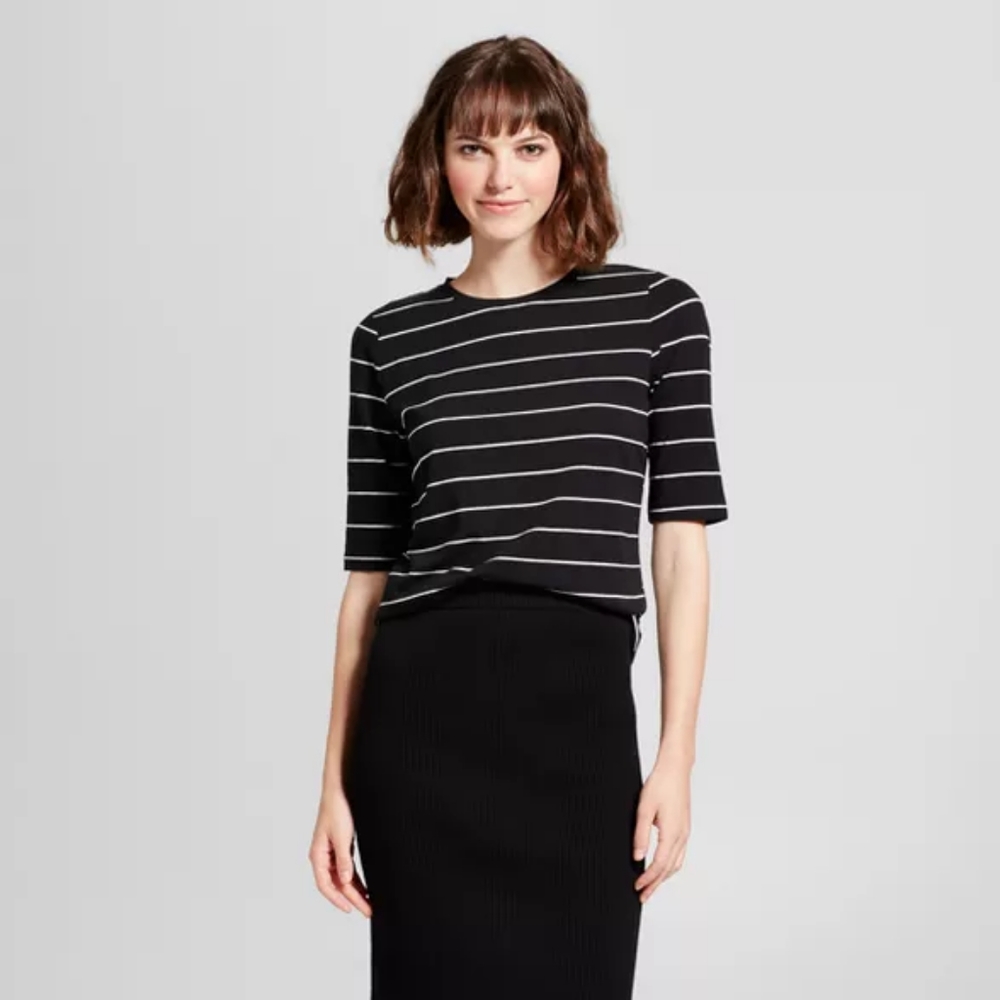 Who What Wear Elbow Sleeve Tee
